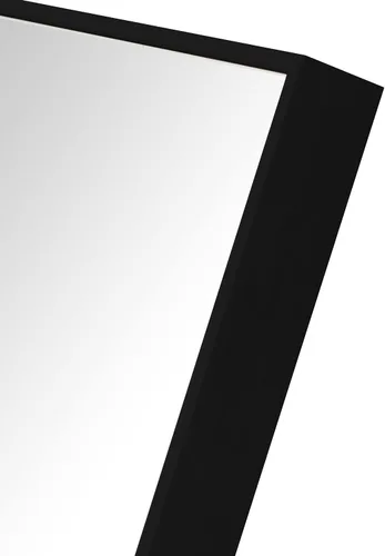 Miniatura 5 de HANS Espejo rectangular grande de baño, espejo de tocador con marco de madera montado en la pared (40 x 24 pulgadas) (negro)