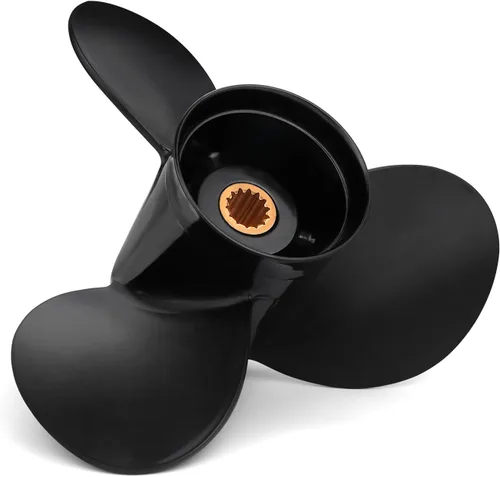 Miniatura 14 de OEM Upgrade Aluminum Boat Propeller Fit BRP Johnson Evinrude OMC Stern Drive 15-35 HP OEM#765049 763486 765050 778863 20 25 30 35 HP 14 Spline Tooth