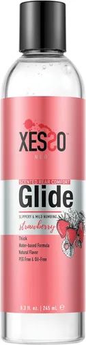 Miniatura 9 de XESSO Strawberry Anal-Ease Lube 8.3 onzas líquidas, gel desensibilizante relajante para puerta trasera a base de agua para hombres, mujeres