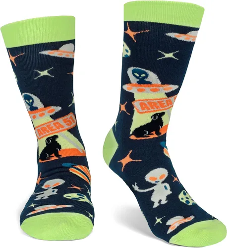 Lavley Nerd Socks - Gifts for Book Lovers, Musicians, Science Buffs and Intellects - Unisex Style for Men and Women