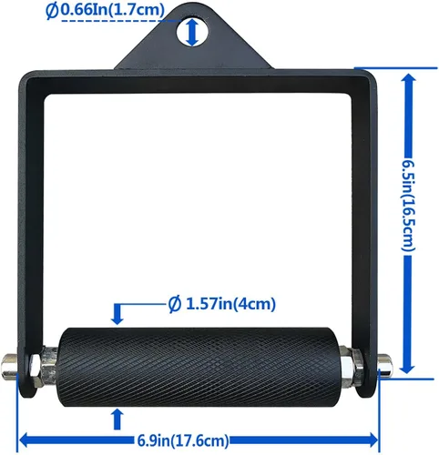 Miniatura 2 de MARSAFIT Gym Fitness LAT Pulldown - Accesorio de cable con mango en D para ejercicio de lucha de brazos y levantamiento de brazos para fuerza