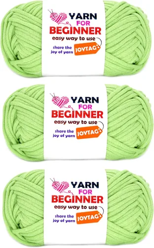 Miniatura 11 de Paquete de 3 hilos de ganchillo de mezcla de algodón y nailon - azul, gris, verde - 3x50g - puntadas fáciles de ver - kit de ganchillo y tejido