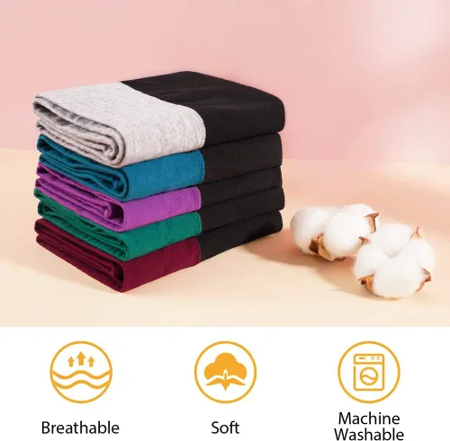 Miniatura 4 de INNERSY - Ropa interior de algodón para mujer, de talle alto, para posparto, paquete múltiple
