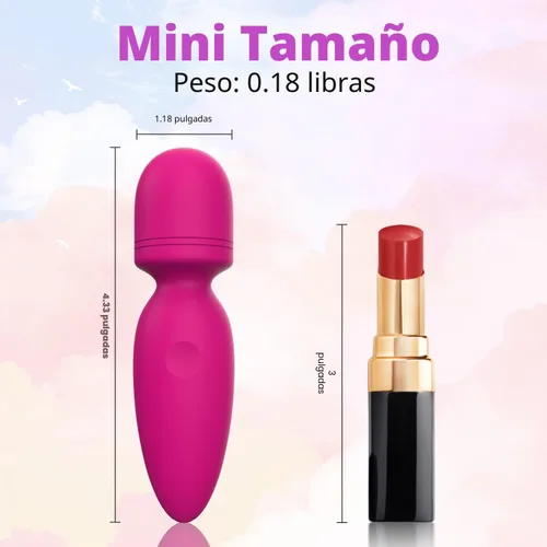 Miniatura 5 de Fuwyiy Mini herramientas de masajeador, pequeño masajeador de mano inalámbrico impermeable con 10 modos de vibración, masajeador personal de mano