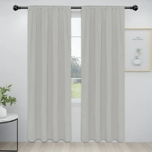 Miniatura 28 de Easy-Going - Cortinas opacas con bolsillo para varilla para el dormitorio, cortinas para ventanas que oscurecen la habitación o la sala de estar
