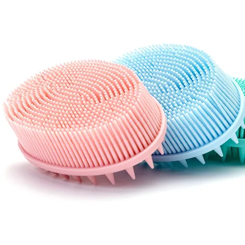 Miniatura 20 de Cepillo sensorial prémium para niños o autismo, limpiador corporal de silicona suave, cepillos de terapia ocupacional 2 en 1, esponja de silicona