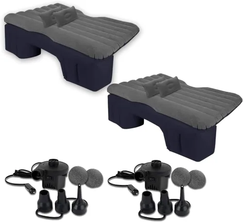Miniatura 10 de Zento Deals - Colchón de aire para asiento trasero de coche y camión - Colchón inflable de coche portátil de calidad prémium con 2 almohadas, ajuste