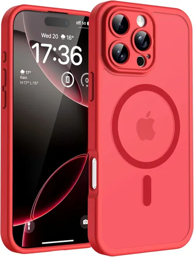 Miniatura 51 de TOCOL Funda magnética 3 en 1 para iPhone 14 Pro, mejorada [protección completa de cámara] con 2 protectores de pantalla, funda de grado militar Azul