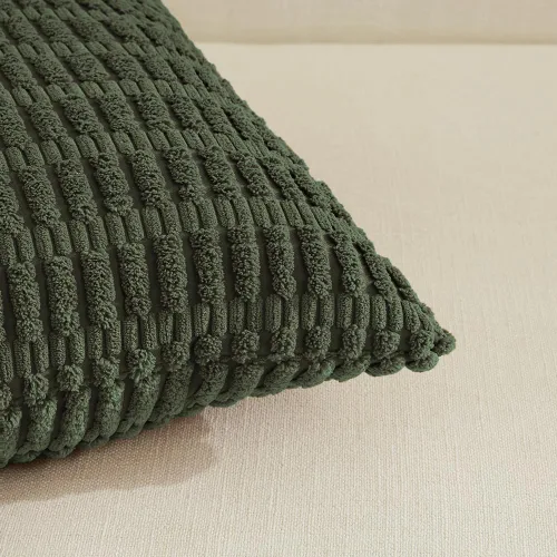 Miniatura 206 de Fancy Homi - Paquete de 2 fundas de almohada decorativas de color taupe de 22 x 22 pulgadas para sala de estar, sofá, cama, estilo rústico, bohemio