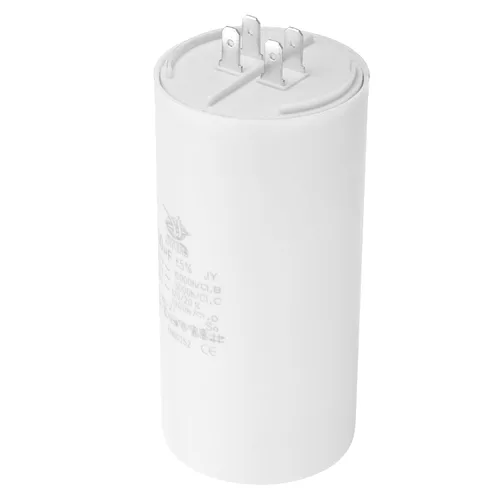Miniatura 13 de PATIKIL CBB60 8uf Condensador de funcionamiento, AC 450V 4 pines 50/60Hz doble inserto cilindro inferior para aire acondicionado, bomba de agua