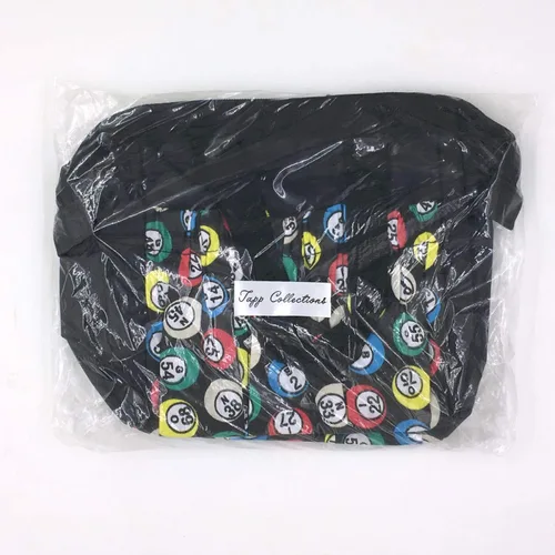 Miniatura 4 de Tapp Collections Bolso tote Bingo Dauber con 6 bolsillos Bingo Ball Design / Negro