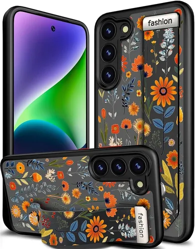 Miniatura 134 de Compatible para Samsung Galaxy S23 Funda Bonita con Correa Soporte Dedo Kickstand, Fundas de Silicona Geniales de Diseñador Funda Cover - Mariposa