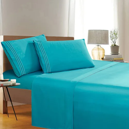 Miniatura 29 de Elegant Comfort 1500 Premier Resistente a Arrugas y Decoloración de Calidad Hotel Juego de Sábanas de 4 Piezas Ultra Suave Lujoso Incluye Sábana