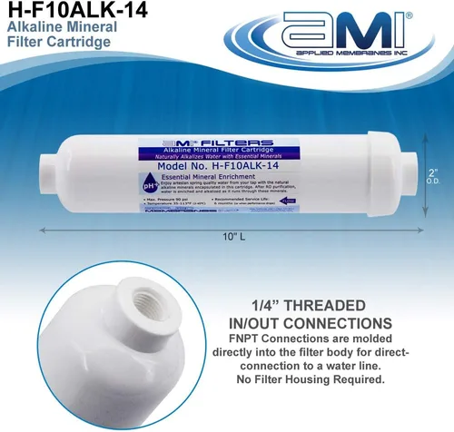 Miniatura 5 de Cartucho de repuesto de filtro de agua alcalina Cartucho mineral para sistema de filtros de agua alcalina Minerales esenciales para agua