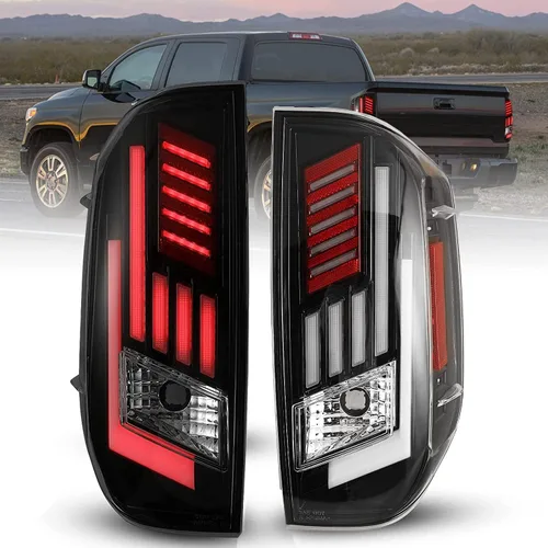 Ensemble de luces traseras secuenciales LED ROXX 2014-2022 para Toyota Tundra, reemplazo de ensamble de luces traseras con luces DRL/de freno,