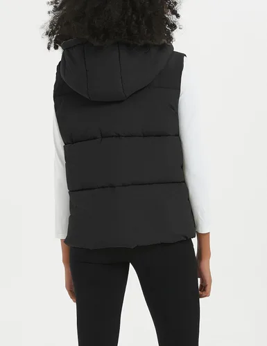 Miniatura 7 de Flygo Chaleco acolchado de invierno para mujer, cuello alto, con cremallera, acolchado, sin mangas, con bolsillos