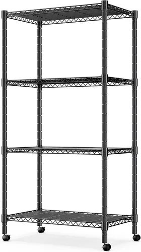 Miniatura 15 de Simple Deluxe - Estantería resistente de almacenamiento de 5 estantes, capacidad de carga de 1250 libras, 29.92" de profundidad x 13.98" de ancho x