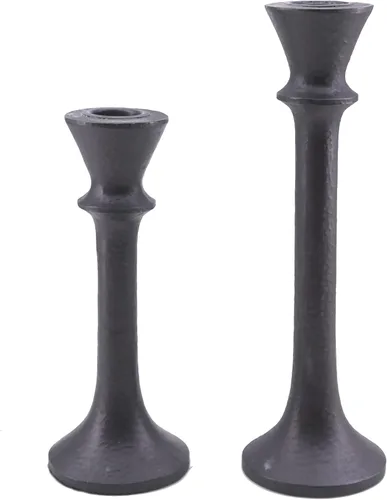 Miniatura 9 de 3 paquetes de portavelas de cristal - Portavelas transparentes para velas cónicas - Centros de mesa para velas, velas LED cónicas, decoración