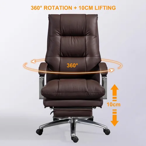 Miniatura 2 de Sillas de computadora para el hogar, silla ejecutiva de oficina con reposapiés, silla reclinable para computadora, silla ergonómica de escritorio