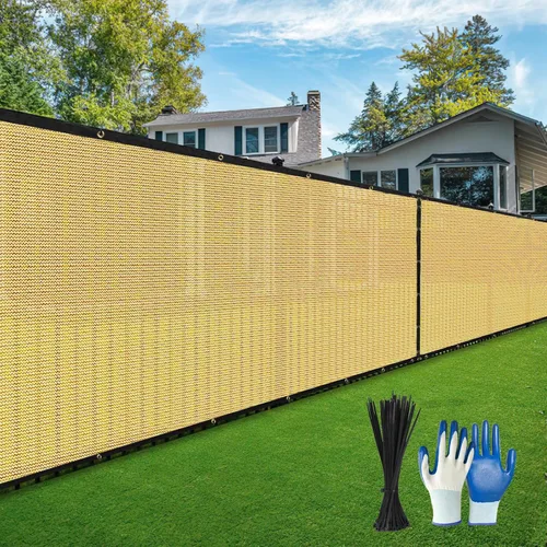Miniatura 8 de Pantalla de Valla de Privacidad, con Guantes, 4X50 Pies Resistente 220GSM 98% de Bloqueo Pantalla de Valla de Privacidad para Pared al Aire Libre