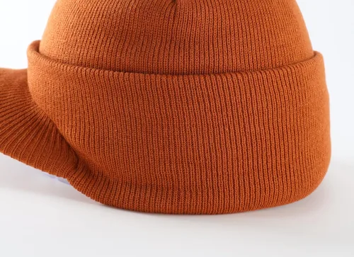 Miniatura 25 de Home Prefer - Gorro de invierno para hombre con visera, cálida y doble punto.