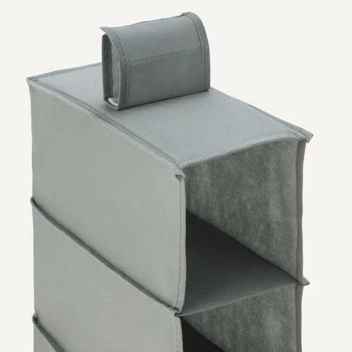 Miniatura 5 de Amazon Basics Organizador de zapatos colgante para armario de 8 niveles, 11.5 x 41 x 5.5 pulgadas, gris oscuro para almacenamiento en armario