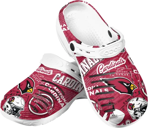 Miniatura 12 de FOCO Arizona Cardinals NFL Mens Historic Print Clog with Strap