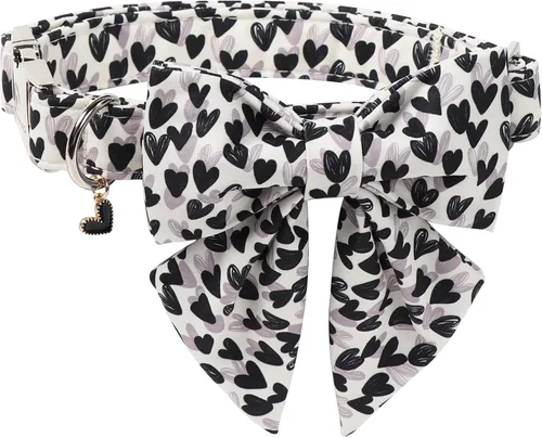 Miniatura 18 de DOGWONG Collar de perro arcoíris con bonito lazo para el Mes del Orgullo LGBT - Collar ajustable y cómodo para perros grandes, medianos y pequeños