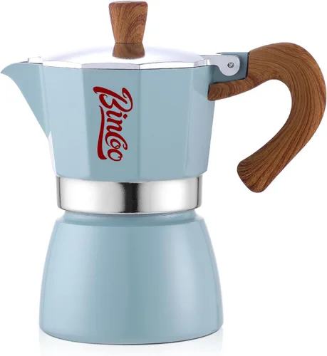 Miniatura 11 de Estufa para máquina de café expreso, olla Moka de 3 tazas, cafetera italiana clásica, válvula de seguridad individual (negro, 3 tazas)