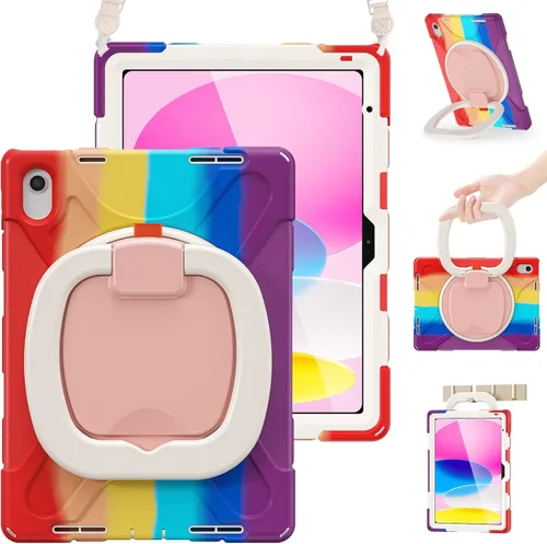 Miniatura 17 de BRAECN Funda para iPad (A16) de 11ª/10ª generación de 11 pulgadas/10.9 pulgadas 2025/2022, funda de silicona resistente con protector de pantalla