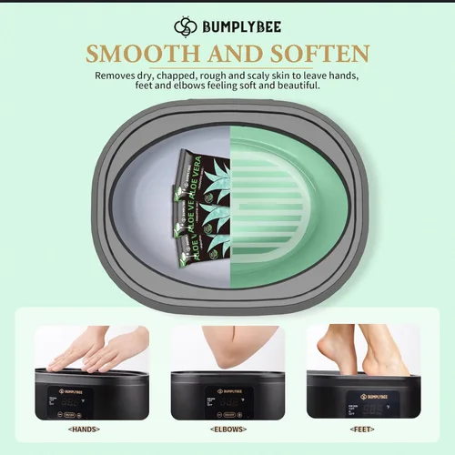Miniatura 8 de BUMPLYBEE Cera de Parafina para Manos y Pies, Paquete de 10 Recargas de Cera de Parafina con Aloe Vera para Máquina de Cera de Parafina, Baño