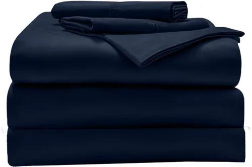 Miniatura 13 de Sábanas de tamaño Queen con cabezal dividido superior para cama ajustable, 800 hilos, 100% algodón egipcio, juego de ropa de cama de 4 piezas