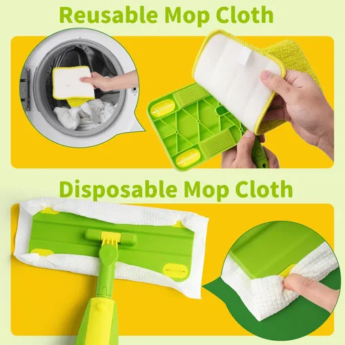 Miniatura 4 de Trapeador con Rociador para Niños, Conjunto de Limpieza de Trapeador para Niños Pequeños, Mini Trapeador que Funciona de Verdad y Conjunto de Escoba