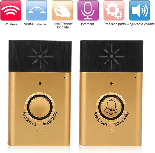 Miniatura 3 de Timbre de voz inalámbrico inteligente, intercomunicador de voz bidireccional, sistema de control de acceso, volumen ajustable para el hogar