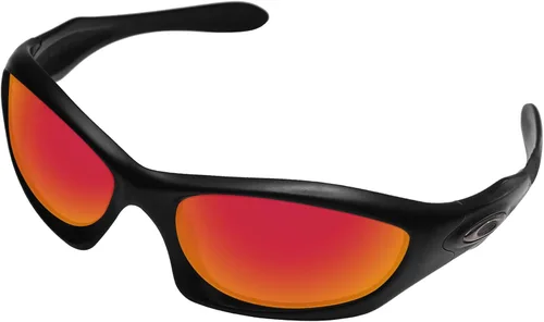 Miniatura 2 de BroLizard - Lente polarizada para gafas de sol Oakley Monster Dog, rojo