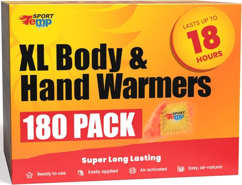 Miniatura 8 de Calentadores grandes de manos y cuerpo, hasta 18 horas de calor, súper duraderos, fáciles, totalmente naturales, activados por aire, para cuerpo