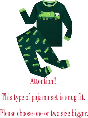 Miniatura 2 de Family Feeling - Conjunto de pijama de manga larga, diseño 100% de algodón, para niños pequeños