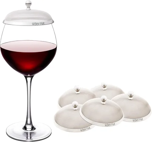 Miniatura 12 de Fundas de acero inoxidable para bebidas (paquete de 2), fundas para copas de vino para exteriores, protegen cócteles, tazas de café, tazas de té