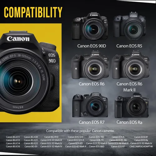 Miniatura 4 de BM Premium 2 baterías LP-E6N para Canon EOS R, EOS R5, EOS 90D, EOS 60D, EOS 70D, EOS 80D, EOS 5D II, EOS 5D III, EOS 5D IV, EOS 5Ds, EOS 6D, EOS 6D