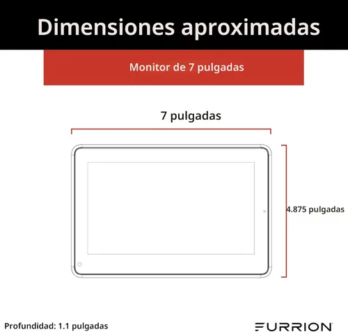 Miniatura 2 de Furrion Vision S+ Sistema de observación RV con monitor de 7 pulgadas, Sharkfin, visión nocturna infrarroja, transmisión en vivo, amplio ángulo