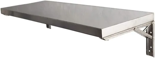 Mesa HUAHUA Mesa plegable de pared de acero inoxidable, mesa plegable telescópica multifunción impermeable para el hogar (tamaño : 15.7x11.8 in)