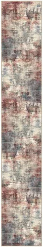 Miniatura 1183 de IOHOUZE Alfombra abstracta lavable de 3 x 12 pies para pasillos, antideslizante para cocina, camino de entrada de lana sintética para interiores
