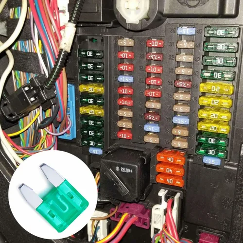 Miniatura 5 de Paquete de 1000 fusibles automáticos de 30 amperios, APM/ATM, 32 V, mini cuchilla, fusibles estilo cuchilla de 30 A, fusibles de protección contra