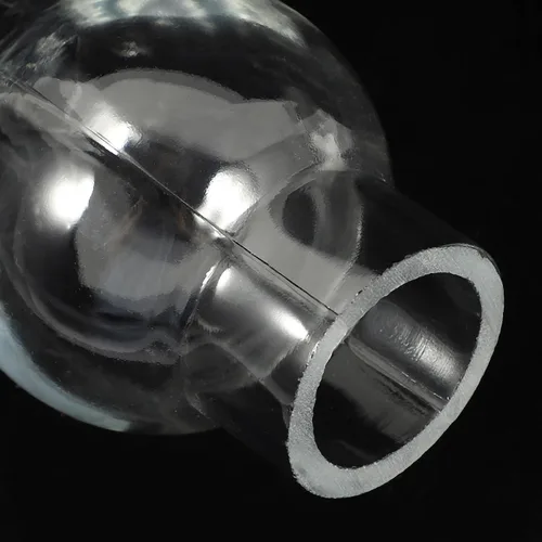 Miniatura 3 de Kisangel Lámpara de aceite de vidrio antiguo de repuesto para chimenea, lámpara de queroseno, pantalla de lámpara de vidrio transparente para base