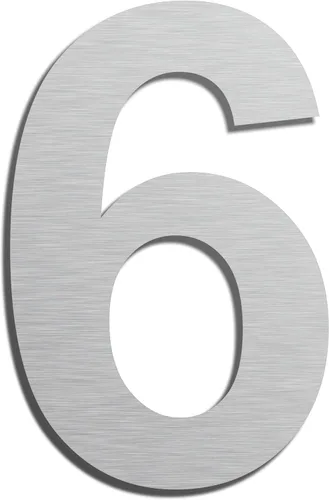Miniatura 44 de Números de casa autoadhesivos – Números de puerta de acero inoxidable de 6 pulgadas para exteriores – Número de casa grande y moderno, número