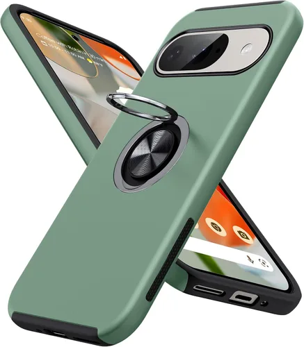 Miniatura 63 de JAME Funda para Google Pixel 7 Pro, Funda de Ajuste Delgado para Pixel 7 Pro con Soporte de Anillo Kickstand