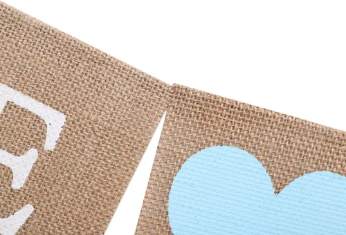 Miniatura 7 de Cartel de arpillera con texto en inglés «He or She – Decoración de baby shower, revelación de género, cartel rústico de ducha para niñas y niños