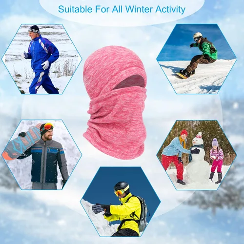 Miniatura 7 de mysuntown - Pasamontañas de esquí para mujer y hombre, cubrebocas de invierno, Balaclava, 22
