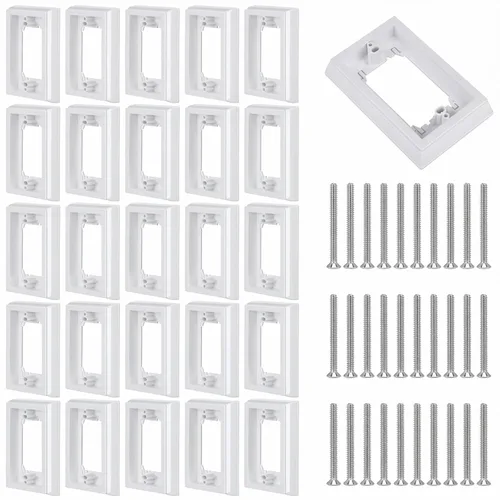 Miniatura 9 de Kanayu Extensor de caja eléctrica de 4/5 de una sola banda, con certificación UL, extensores de receptáculo para caja eléctrica e interruptor