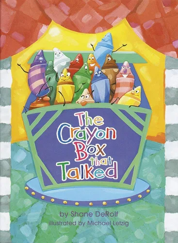 Miniatura 2 de The Crayon Box That Talked by Shane Derolf - Juego de regalo de libro de amistad y un crayón de felpa roja